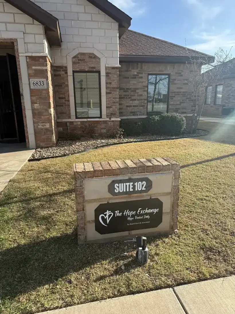 The Hope Exchange office entrance in Lubbock, Texas